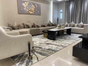 พรมขนสัตว์ผสมไหมทอมือคุณภาพพรีเมียม พรมปูพื้นนุ่มหรูหราสำหรับห้องนั่งเล่น ห้องนอน ตกแต่งบ้านอย่างมีระดับ - Product Image 5