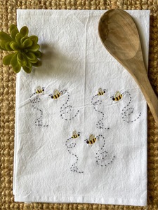 Paños de Cocina Reutilizables Nature4u 100% Algodón, Diseño Bordado de Flores Silvestres, Ecológicos, de Secado Rápido, para Bodas - Product Image 2