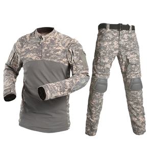 Ensemble de vêtements de loisirs de plein air pour hommes, style camouflage grenouille - T-shirt à manches longues et pantalon imperméables - Product Image 4