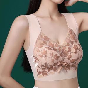 Soutien-gorge de sport personnalisé OEM pour femme, à maintien élevé, col en V, avec nœud, respirant, dos croisé, pour la gym et le fitness, avec positionnement du logo sur le devant - Product Image 4
