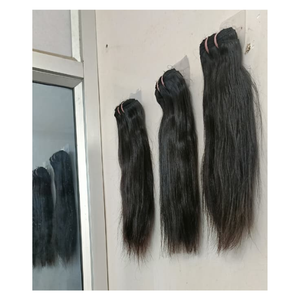 12A Unprocessed Raw Remy Double Drawn Indian & Brazilian Human Hair Bundles <b>Cheap</b> 100% Virgin Hair Weaving Yiwigs 100g - Product Image 6