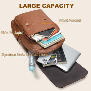 Hot Sale Oem Service Fashion Accessories Leather <b>Backpacks</b> New Design Light Weight Leather <b>Backpacks</b> - Product Image 5