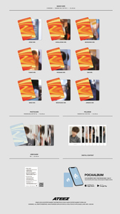 ATEEZ [GOLDEN HOUR Part.3] อัลบั้มเพลงเกาหลี POCA (พลาสติกและกระดาษ) สำหรับเด็ก - Product Image 4