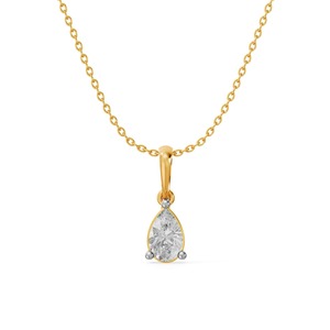 Wholesale IGI Certified Lab Grown Diamond Pear Shape Solitaire <b>Pendant</b> Necklace 18K Rose <b>Gold</b> Women Fine Jewelry Factory Price - Product Image 1