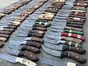 มีดล่าสัตว์ลายดามัสกัสแบบคละลาย พร้อมปลอก มีสินค้าพร้อมส่งทันที ขายส่งเท่านั้น เลือกแบบได้ตามต้องการ - Product Image 3