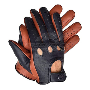 Gants mi-mollet Vantrex Industries sportifs, respirants, non doublés, en véritable peau de mouton pour hommes et femmes - Utilisation cycliste et extérieure toutes saisons - Product Image 1