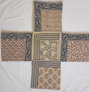 Lot de bandanas en coton imprimés à la main, style bohème ethnique, teints à la main effet soleil, 100 % coton, respectueux de l'environnement - Product Image 5