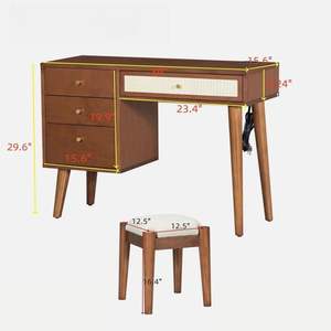 Meuble-lavabo de salle de bain en bois naturel sur mesure de 7 pieds, vente en gros directe d'usine du Vietnam, prix abordables, taille personnalisable - Product Image 2