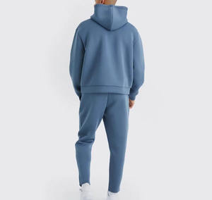 Sweat-shirt à capuche en molleton imprimé 100 % coton tricoté pour homme grande taille, style streetwear oversize, avec logo personnalisé, vente en gros - Product Image 3