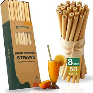High Demand Reusable Eco-Friendly <b>Bamboo</b> <b>Straws</b> Vietnam Origin Biodegradable Durable 200mm Length 6mm Inner Diameter Best - Product Image 6