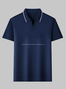 Camiseta de calidad superior para hombre, Polo de manga corta de algodón 100% de peso pesado con logotipo personalizado, Polo para hombre - Product Image 6