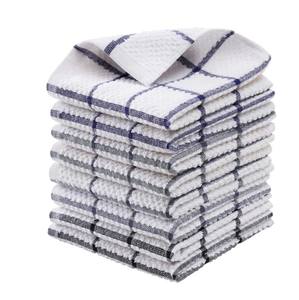 ผ้าเช็ดจานวาฟเฟิลผ้าฝ้ายแท้ 100% จากโรงงานผู้ผลิต ขายส่ง แบบใช้แล้วทิ้ง แห้งเร็ว เป็นมิตรกับสิ่งแวดล้อม สีพื้น 300499 GSM จำหน่ายจำนวนมาก - Product Image 3