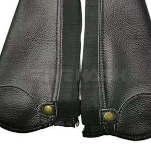 Chaps en cuir semi-synthétique légers et durables de haute qualité, vente en gros, meilleur prix, logo personnalisé imprimé sur les chaps en cuir semi-synthétique - Product Image 5