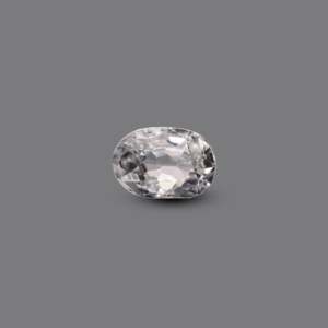 Loose 3.95 Carat White Zircon Gemstone-AA Quality Lab Created Synthetic for Fine Jewelry - Product Image 1