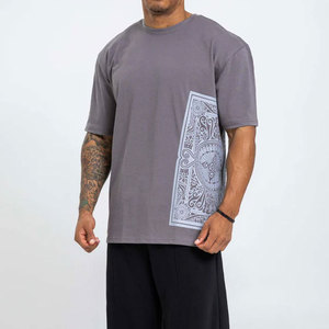 เสื้อยืดคอกลมผู้ชาย OEM แบบกำหนดเอง ระบายอากาศ แห้งเร็ว สำหรับออกกำลังกาย ผ้าโพลีเอสเตอร์/คอตตอน ชุดกีฬาวิ่ง น้ำหนักมาก 220 กรัม - Product Image 4