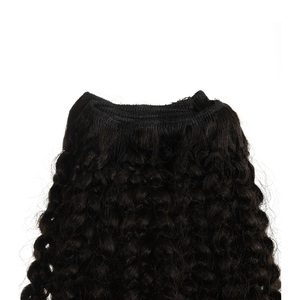 Cheveux naturels Remy bouclés biologiques à trame simple - 18 pouces, densité 200%, toutes les couleurs disponibles - Product Image 3