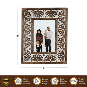 Bulk Distributor Selling Best Quality Modern Design Burnt <b>White</b> Antique Color Mango Wood Photo Picture <b>Frame</b> for Sale - Product Image 5