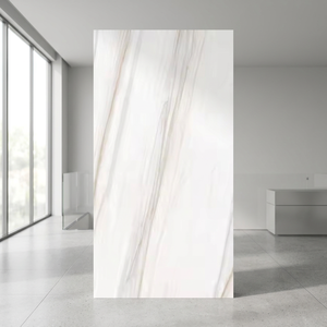 แผ่นกระเบื้องพอร์ซเลน Limod Silk White Glossy ทนกรด ขนาด 1600x3200 มม. สำหรับผนังห้องครัว โถงทางเดิน และห้องรับประทานอาหาร - Product Image 5