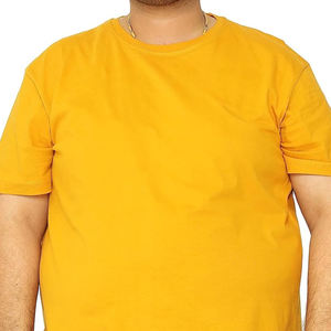 เสื้อยืดผู้ชายคุณภาพสูง หรูหรา ผ้าฝ้าย 100% ทรงโอเวอร์ไซส์ คอโอ น้ำหนัก 300 กรัม สีพื้น แห้งเร็ว ระบายอากาศได้ดี พร้อมโลโก้ด้านหน้า - Product Image 5