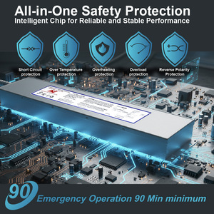 Inversor de CA de Emergencia de Baja Armónica con Batería LiFePO4 Compatible con Iluminación de Emergencia de 1.5 Horas - Product Image 3