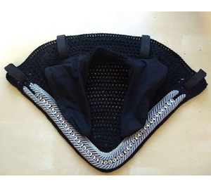 ผ้าคลุมหูม้ากันแมลงแบบสั่งทำคุณภาพสูงสำหรับขี่ม้า ผ้าคลุมหูม้าทำมือ - Product Image 2