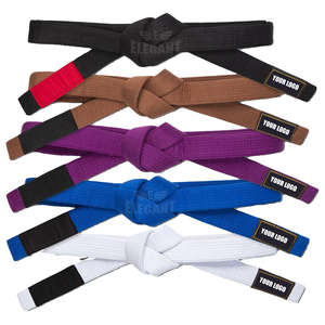 Ceinture de Jiu-Jitsu Brésilien (BJJ) personnalisée, approuvée par l'IBJJF, en coton, fabriquée au Pakistan par un fabricant de ceintures d'arts martiaux. - Product Image 4