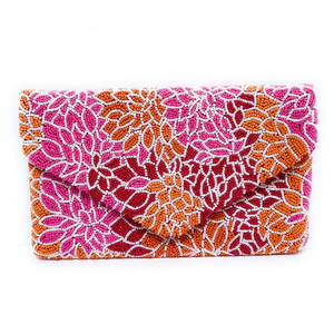 Classic NeedleworkHandmade <b>Beaded</b> Clutch Purse with Luxury Finish Boho Style <b>Beaded</b> Clutch Purse with Colorful Handcrafted - Product Image 4