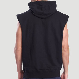 Débardeur sans manches de qualité supérieure avec logo personnalisé, en coton, pour la gym, streetwear, vêtements décontractés, sweats à capuche de sport - Product Image 4