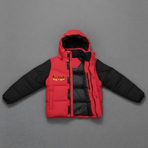 Chaqueta acolchada de mujer, diseño nuevo, para invierno, con contraste de dos tonos, relleno de algodón, impermeable, bordada, manga larga, estilo oversized, en venta. - Product Image 4