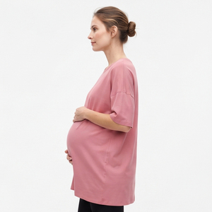 Camiseta de lactancia extragrande para mujer, camisetas de embarazo y lactancia, top extragrande de embarazo y lactancia para mujer - Product Image 2