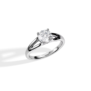 New Trendy Round Cut Moissanite Luxury <b>925</b> <b>Silver</b> 14K Gold Rhodium Plating White Gold <b>Ring</b> Women's Wedding Anniversary - Product Image 4