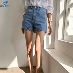 <b>Women's</b> Loose Fit Denim Shorts Fashion Summer Cotton <b>Jean</b> Shorts OEM ODM Clothing Manufacturer Wholesale Price - Product Image 5