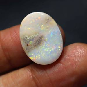 Ópalo Natural Australiano de 9 Quilates, Gema Suelta de Ópalo Coober Pedy Sólido, Cristal de Ópalo Multifuego Hecho a Mano para Joyería - Product Image 1