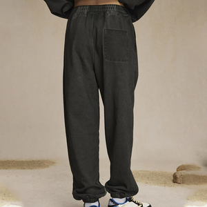 Nesta Sports Acid Washed Out Trousers Men’s Sweatpants Custom Logo Cotton Regular Fit Workout <b>Joggers</b> Elastic Waist Side Pockets - Product Image 3
