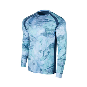 Camiseta de Pesca con Diseño Personalizado al por Mayor para Hombre, Transpirable, de Algodón, para Pesca, Ropa de Exterior, UPF 50+, Anti-UV, de Secado Rápido - Product Image 1