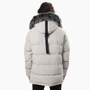 Parkas d'hiver pour hommes de haute qualité, à capuche, avec fermeture éclair, logo personnalisé, légers, imperméables, respirants, vêtements d'hiver tendance pour hommes - Product Image 3