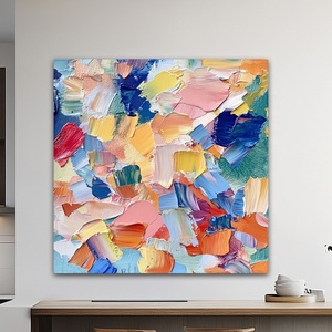 Peinture abstraite moderne personnalisée <span class=keywords><strong>Matisse</strong></span> Style huile colorée texture faite à la main oeuvre toile Art mural pour hôtel projet décoration de la maison - Product Image 5
