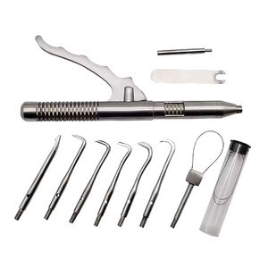 Stainless Steel German Dental Crown Remover Gun <b>Set</b> With Free Accessories <b>Pliers</b> Instrument For Crowns Removal By Grip Surgical - Product Image 5