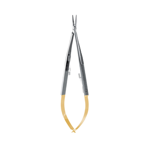 Micro Straight Castro Perma Sharp Needle <b>Holder</b> 14 cm Surgical Dental Instrument Stainless Steel Precision Suturing Kit - Product Image 1
