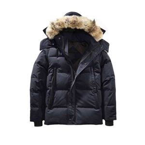 Parka Homme Sur Mesure de Haute Qualité en Toile Enduite Col Montant 100% Coton Rembourré Coupe-Vent Chaud Nouveau Style 2025 - Product Image 1