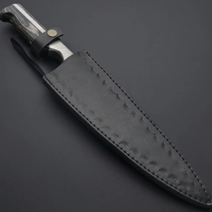 Couteau de chef Burraq personnalisé fait main en acier carbone, lame de 8 pouces, épaisseur de 3,0 mm, manche en bois, nouveau cadeau - Product Image 2