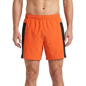 Pantalones Cortos Deportivos Premium Color Naranja, Secado Rápido, Poliéster, para Baloncesto, Entrenamiento, Paneles Laterales en Contraste, Ligeros, para Hombre - Product Image 1