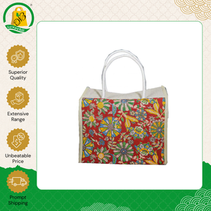 Sac fourre-tout décontracté en jute écologique imprimé sur toute la surface, de qualité supérieure, fabriqué en Inde, idéal pour le bureau, exportation en gros - Product Image 3