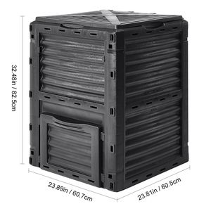 Composter a Forma di Foglia da 80 Galloni Senza BPA con Grande Capacità e Facile Montaggio - Product Image 5