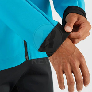 เสื้อแจ็คเก็ตกันลมแบบมีฮู้ด ราคาขายส่ง เป็นมิตรกับสิ่งแวดล้อม ระบายอากาศได้ดี เหมาะสำหรับฤดูหนาว คุณภาพพรีเมียม สามารถปรับแต่งโลโก้ด้านหน้าได้ - Product Image 5