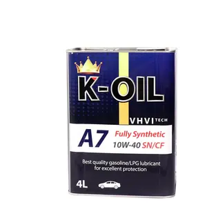 K-Oil A7工业润滑剂10W40 API SN最大化燃油经济性发动机油在越南的汽车应用