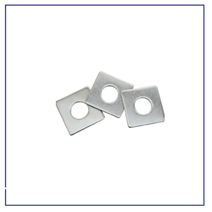 Rondelle carrée en acier au carbone zingué, fixation plate pour profilés, construction en bois, quincaillerie structurelle robuste - Product Image 6