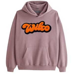 Sudaderas con capucha de tela transpirable bordada con parche personalizado calidad superior de gran tamaño sudaderas con capucha para hombre ropa informal al por mayor sudaderas con capucha para hombre - Product Image 1