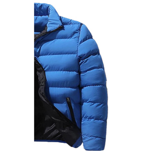 Veste d'hiver décontractée pour homme, avec poches, personnalisable OEM, imprimée, écologique, en polaire 300g, matelassée, col montant, logo frontal, grandes tailles - Product Image 4