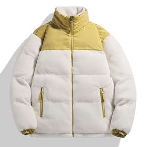 Chaqueta Acolchada Extra Grande Personalizada para Hombre, Cortavientos, Abrigo de Invierno para Hombre, Color Sólido, con Cierre - Product Image 1